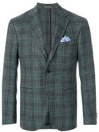 Cantarelli Handkerchief Plaid Fitted Jacket - Green