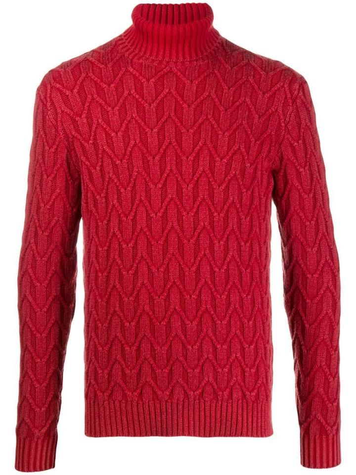 Circolo 1901 Cable-knit Sweatshirt - Red