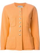 Chanel Vintage Round Neck Jacket - Yellow & Orange