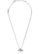 Saint Laurent Wing Detail Necklace, Men's, Metallic