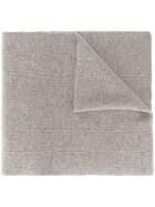 N.peal Cashmere Ribbed Wide Scarf, Adult Unisex, Nude/neutrals, Cashmere