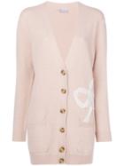 Red Valentino Bow Mid-length Cardigan - Nude & Neutrals