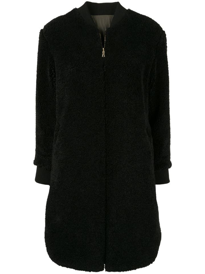 Guild Prime Long Line Reversible Bomber Jacket - Black