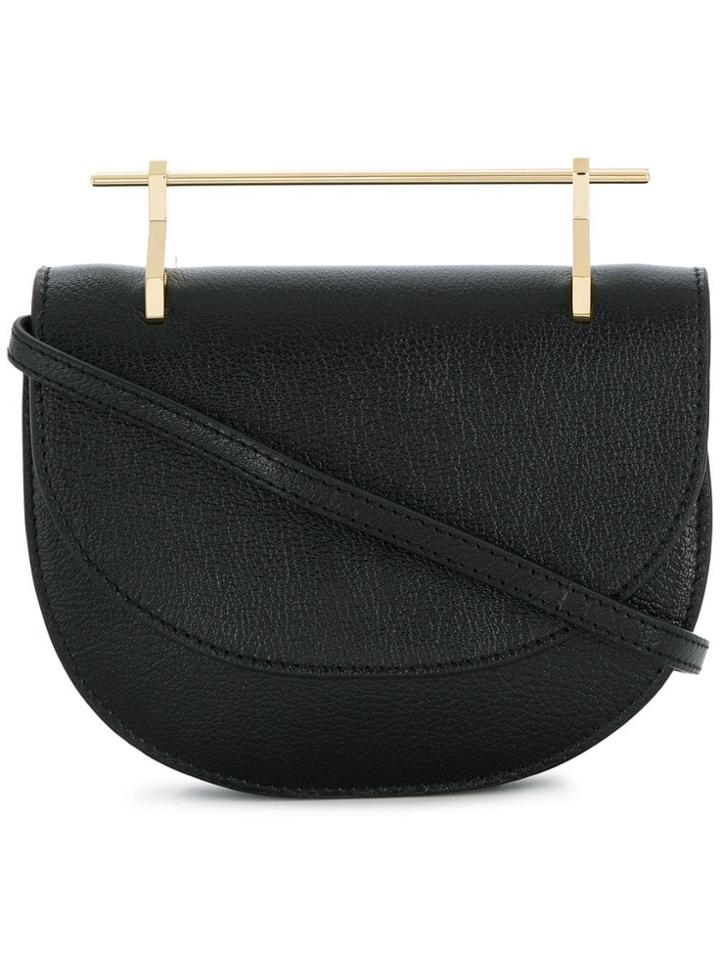 M2malletier Mini Halfmoon Bag - Black