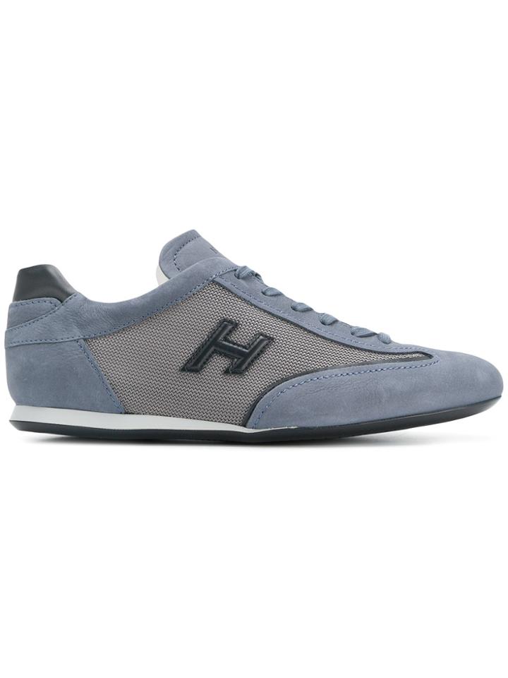Hogan Mesh Panelled Low-top Sneakers - Blue