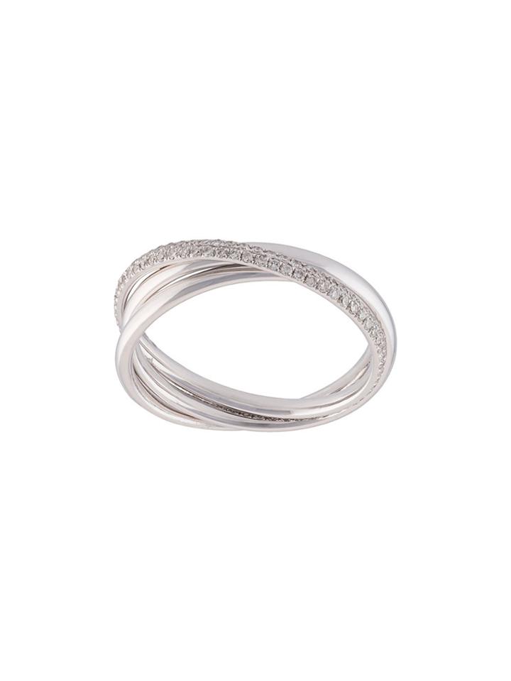 Ef Collection 'jumbo' Multi Band Ring - White