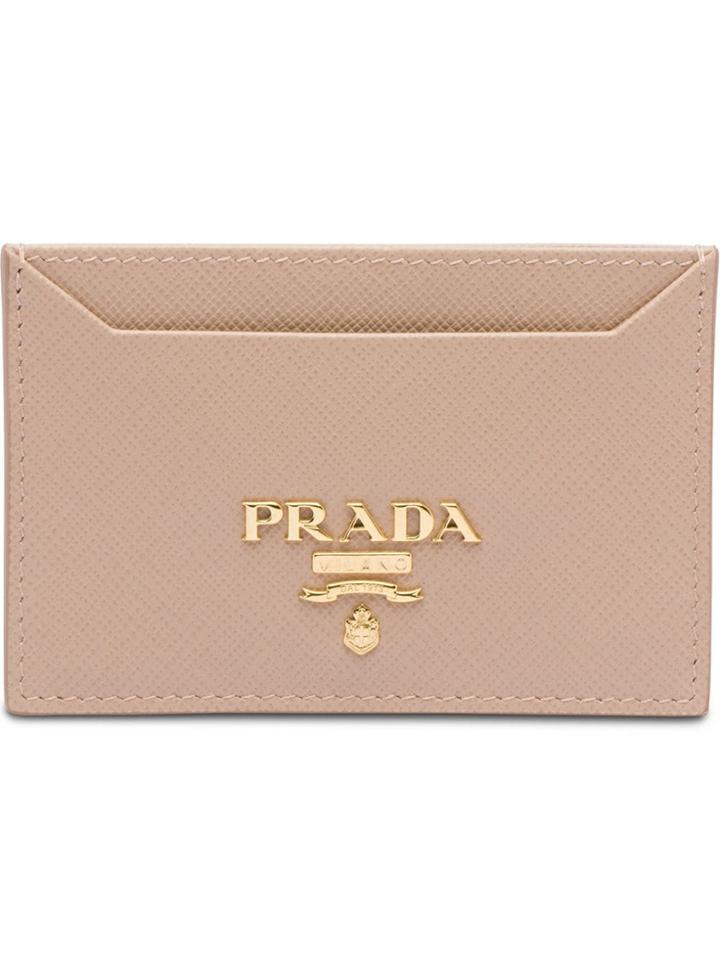 Prada Logo Cardholder - Pink