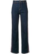 Frankie Morello High Rise Wide Leg Jeans - Blue