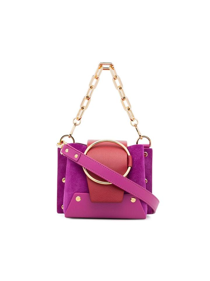 Yuzefi Purple And Red Delila Mini Suede Cross-body Bag - Pink & Purple