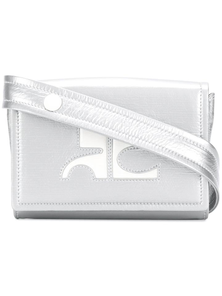 Courrèges Logo Waist Bag - Metallic