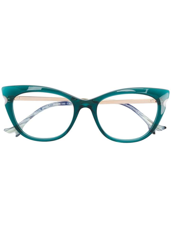 Face À Face Cat-eye Frame Glasses - Green