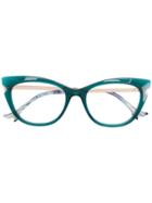 Face À Face Cat-eye Frame Glasses - Green