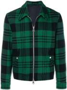 Ami Alexandre Mattiussi Plaid Zipped Jacket - Green