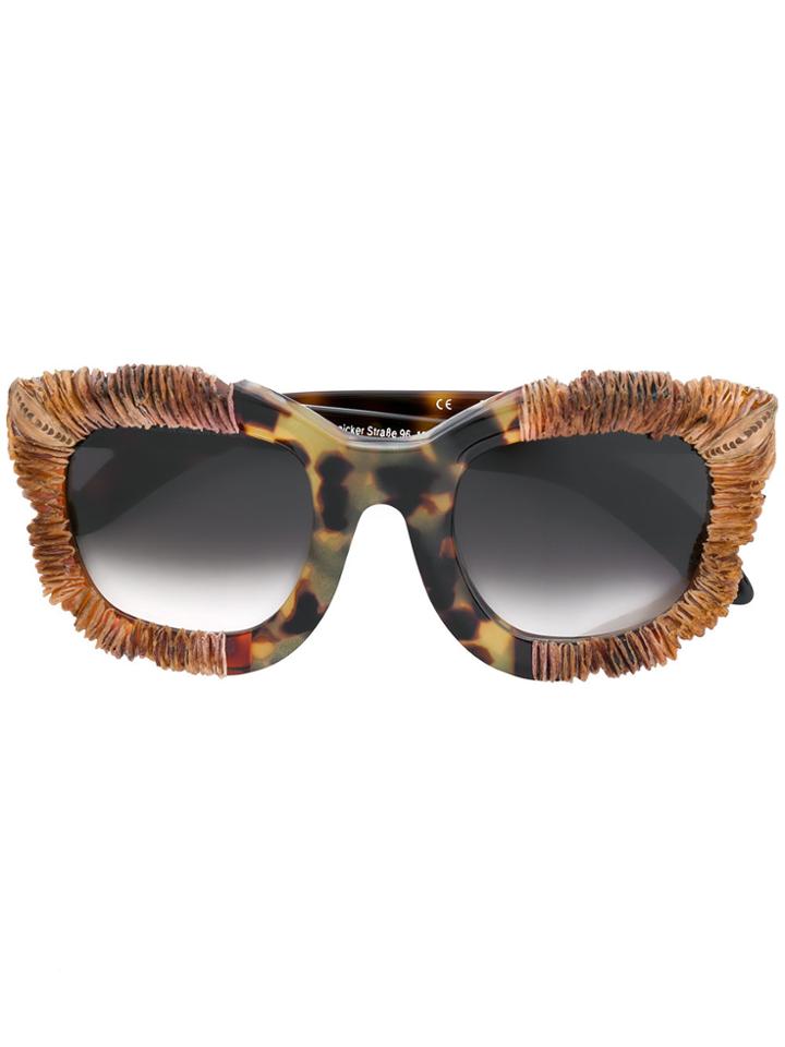 Kuboraum Maske B7 Sunglasses - Brown