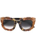 Kuboraum Maske B7 Sunglasses - Brown