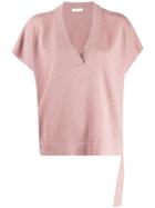 Fabiana Filippi V-neck Knitted Top - Pink