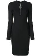 Mugler Zipped Neck Dress - Black