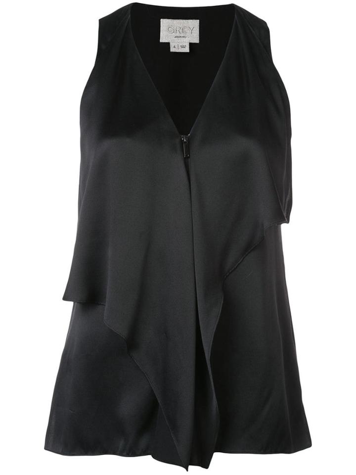 Jason Wu Ruffled Layer Top - Black