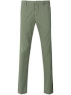 Dondup - Chino Trousers - Men - Cotton/spandex/elastane - 32, Green, Cotton/spandex/elastane