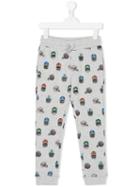 Stella Mccartney Kids - Helmet Print Track Pants - Kids - Cotton - 4 Yrs, Grey