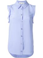 Stella Mccartney Sleeveless Shirt, Women's, Size: 42, Blue, Silk