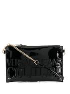 Versace Jeans Couture Logo Embossed Clutch - Black