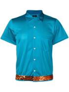 Comme Des Garçons Pre-owned 2000's Mesh Shortsleeved Shirt - Blue