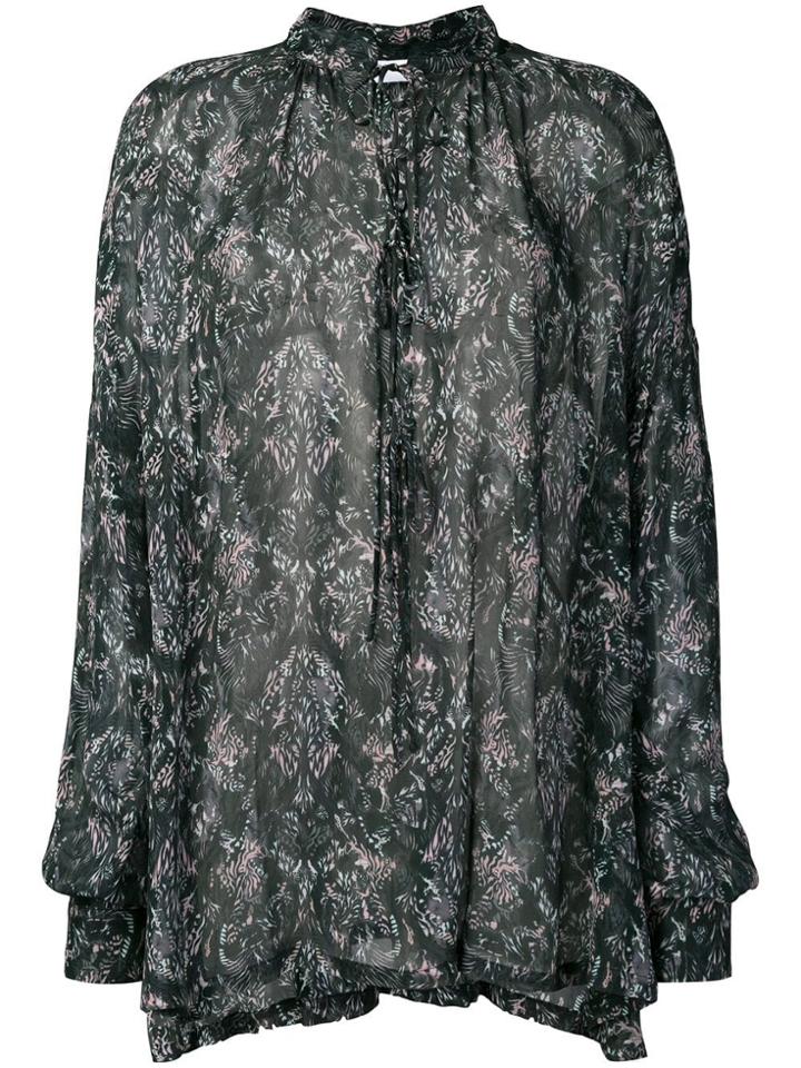 Iro Relaxed Boho Blouse - Black