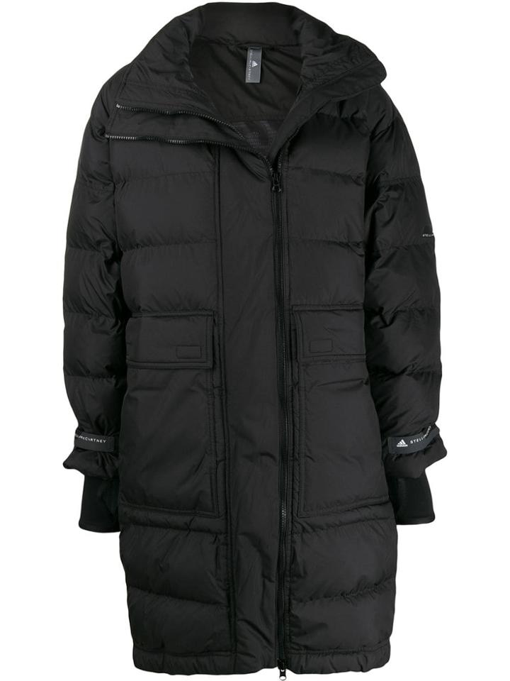 Adidas By Stella Mcmartney Athletics Long Padded Jacket - Black