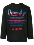 Martine Rose Text-print Long Sleeve T-shirt - Black