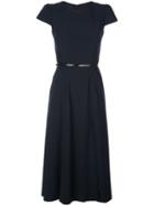 Elie Tahari Miciela Belted Midi Dress - Blue