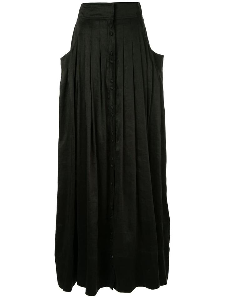 Aje Pleated Full Skirt - Black