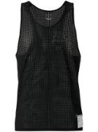 Satisfy Perforated Racerback Top - Black