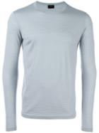Jil Sander Crew Neck Sweatshirt, Men's, Size: Medium, Blue, Virgin Wool