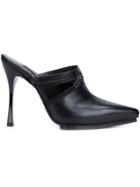 Ann Demeulemeester Spike Heel Mules - Black
