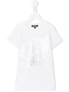 Roberto Cavalli Kids Logo Print T-shirt, Girl's, Size: 10 Yrs, White