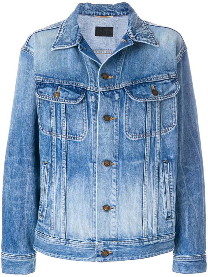 Saint Laurent Oversized Jacket - Blue