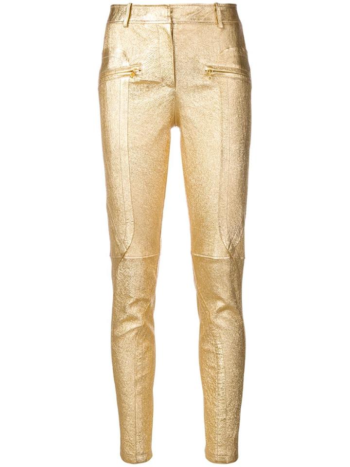 Sies Marjan Metallic Slim-fit Trousers