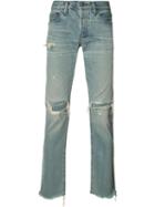 Simon Miller - Distressed Slim-fit Jeans - Men - Cotton - 32, Blue, Cotton