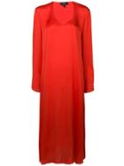 Theory Fluid Midi Dress - Orange
