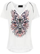 Andrea Bogosian Front Print T-shirt - White