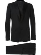 Dolce & Gabbana Three-piece Tuxedo Suit, Men's, Size: 50, Black, Silk/polyester/cupro/virgin Wool