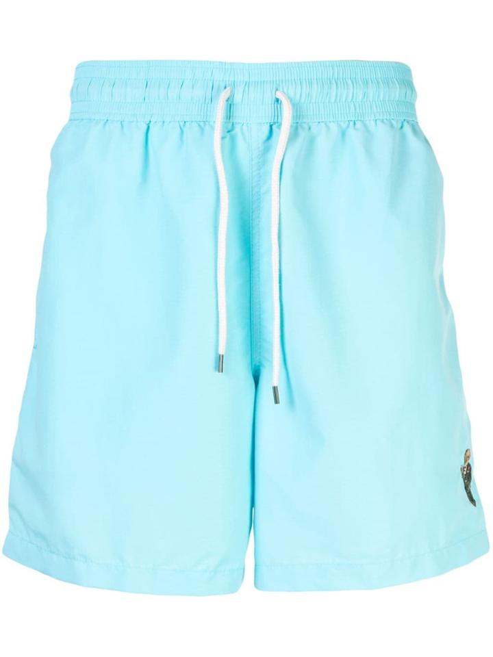 Polo Ralph Lauren Martini Bear Swimming Trunks - Blue
