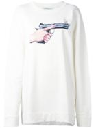 Off-white - Hand Gun Sweatshirt - Women - Cotton - S, White, Cotton