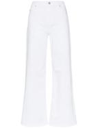 Eve Denim Charlotte Wide Leg Culoutte Jeans - White