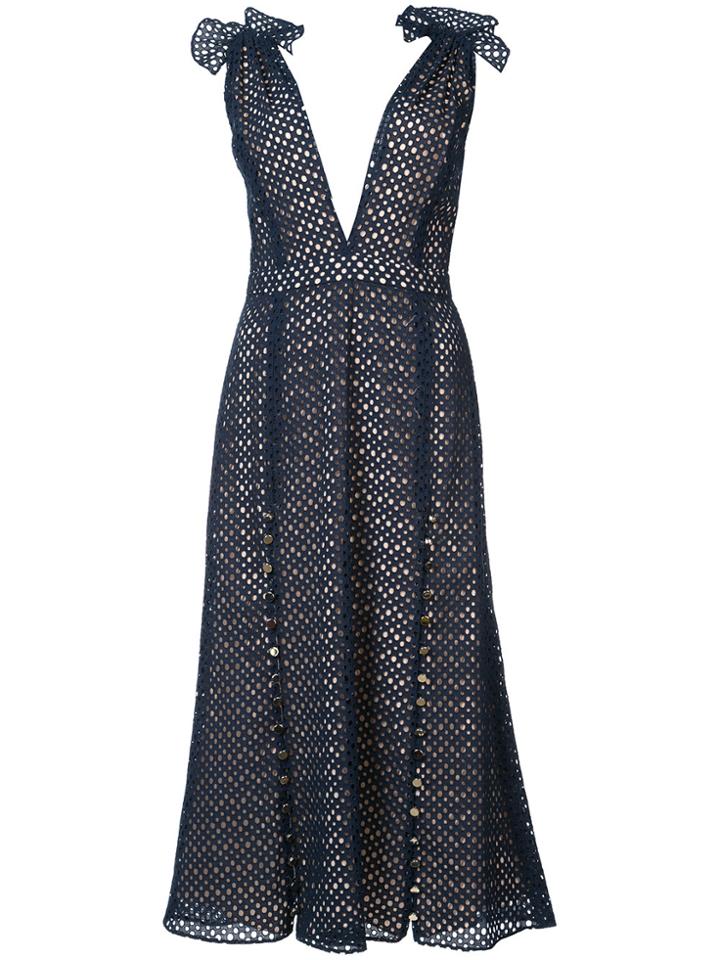 Prabal Gurung Deep V-neck Dress - Black