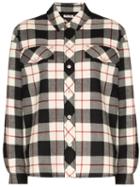Miu Miu Miu Jkt Ppr Bttn Ls Chck Os - Multicolour