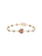 Retrouvai 14kt Gold Opal And Sapphire Bracelet - Multicoloured