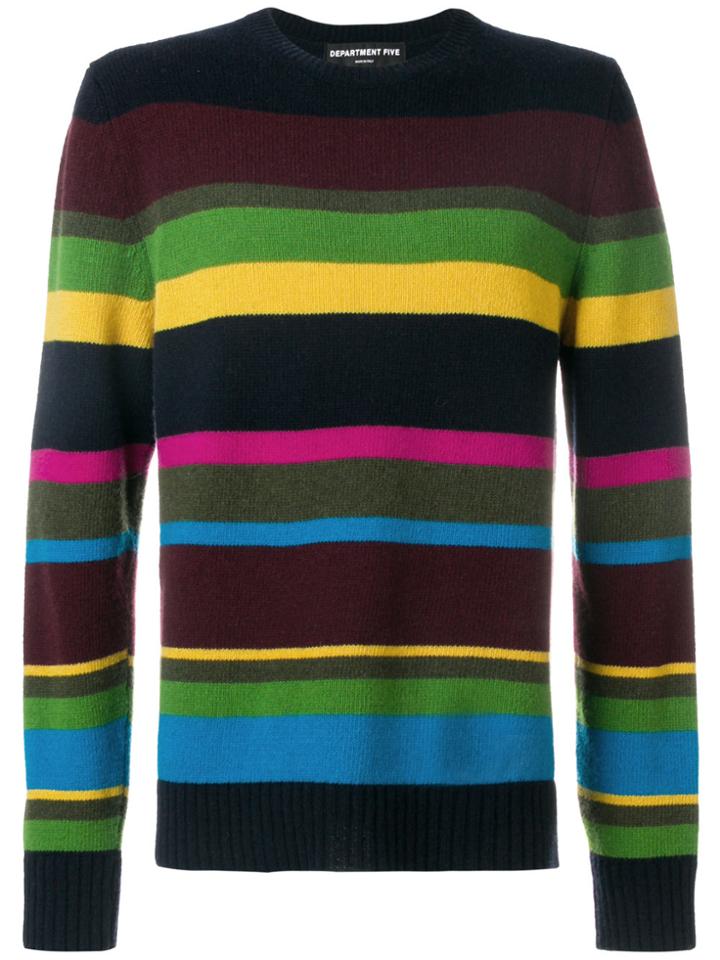 Department 5 Striped Jumper - Blue