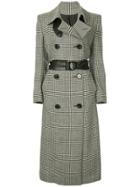 Petar Petrov Double-breasted Checked Coat - Black